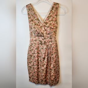 Talbots Floral Sleeveless Dress - Pink and Green